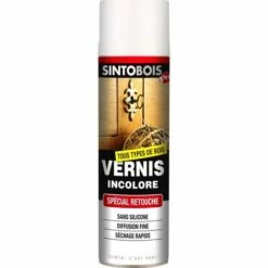 SINTO Vernis Bois Aérosol PRO Incolore Protection Aux Rayures Et Embellissement 500 Ml