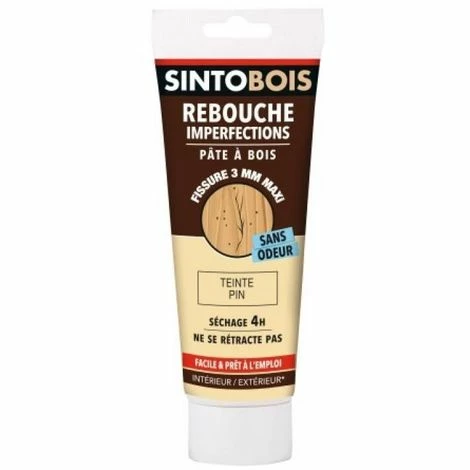 Pâte à Bois De Finition Sintobois, Naturel, Tube De 250 Grammes 1 Pâte à Bois De Finition Sintobois, Naturel, Tube De 250 Grammes