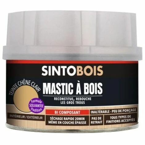 Mastic à Bois Sintobois, Movingui, Boîte De 500 Ml 1 Mastic à Bois Sintobois, Movingui, Boîte De 500 Ml