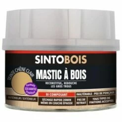 Mastic à Bois Sintobois, Blanc, Boîte De 1000 Ml