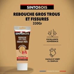Rebouche Bois Pour Gros Trous Et Fissures 330g Bois Clair SINTO - Bois Clair -Pas Cher DALEP Magasin 25461628 4