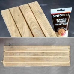 Rebouche Bois Pour Gros Trous Et Fissures 330g Bois Clair SINTO - Bois Clair -Pas Cher DALEP Magasin 25461628 5