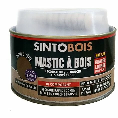 Mastic à Bois Teinte Chêne - 1 Kg - Sinto Bois - Chêne 1 Mastic à Bois Teinte Chêne - 1 Kg - Sinto Bois - Chêne