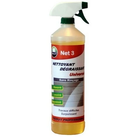 Nettoyant Dégraissant Universel NET 3 Sans Rinçage DALEP - Pulvérisateur 1L - 405001 1 Nettoyant Dégraissant Universel NET 3 Sans Rinçage DALEP - Pulvérisateur 1L - 405001